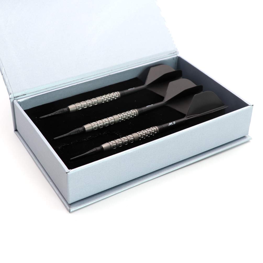 Набор дротиков CUESOUL из вольфрама с матовой поверхностью, 20 г, мягкие наконечники, DAZZLING, бочкообразные, 90% (ДЗР0120)