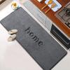 Solid Color Long Strip Kitchen Absorbent Floor Mat Flannel Foot Mat Home Thick Non-slip Carpet Entrance Mat Bathroom Mat