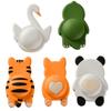 Cartoon Animal Door Stopper Silicone Furniture Anti-crash Pad Door Handle Bumper Pad  for Home