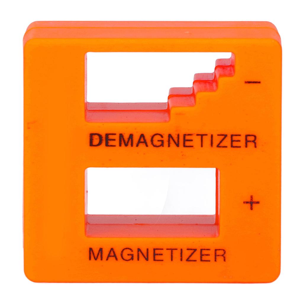 Magnetizer Demagnetizer ABS Portable Tool for Screwdriver Bit Screw Nut Tweezers Orange