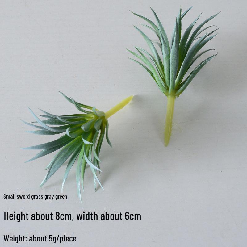 Mini Flocking Artificial Succulent Bonsai for DIY Wall Decor