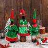 Christmas Wine Bottle Cover Elf Costume Design Ornament Home Party Unique DIY Festival Supplies