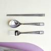 Miffy Stainless Steel Spoon Fork Chopsticks Set of 2, 2 Spoons + 2 Forks + 2 Chopsticks
