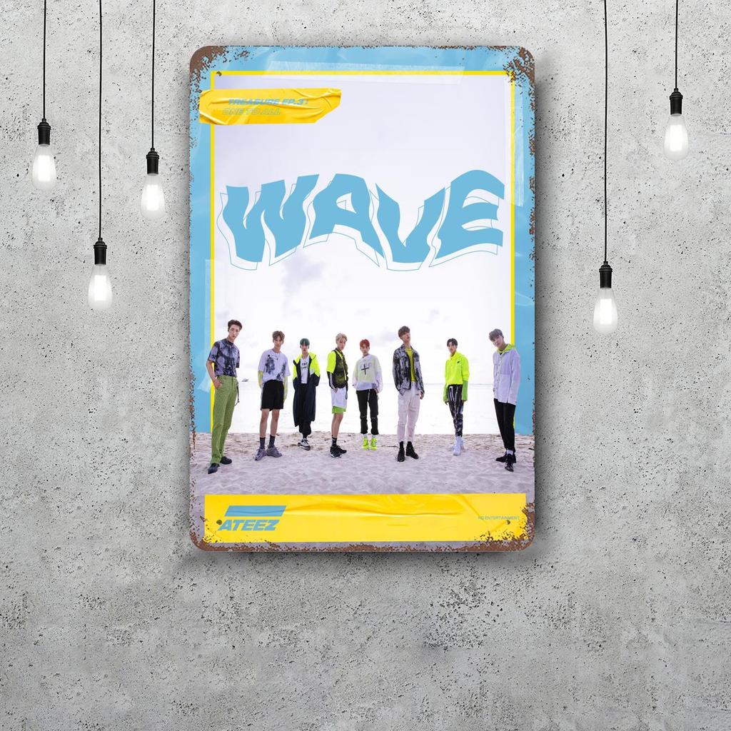 ateez band Vintage Metal Tin Signs Posters Decor Retro Metal Plaque Wall Art Decor for Garage Bar