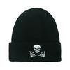 Autumn and Winter Men's and Women's Outdoor Warm Wool Hat Pullover Cold Hat Halloween Pumpkin Skull Embroidery Knitted Hat