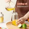 2in1 Kitchen Spray Oil Dispenser Oil Sprayer Polisher or Oil Brush for Air Fryer Salad Grilling Roasting Cooking Kitchen Acceeso