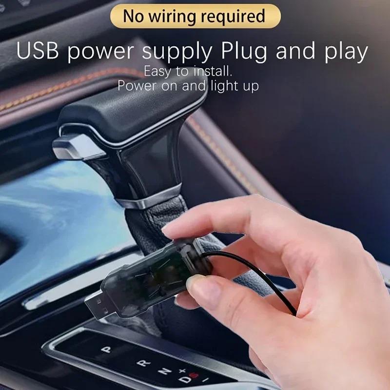 1/2/3/4/5/6 в 1 Освещение салона автомобиля RGB Голосовое управление Холодные световые полосы Неоновый декоративный свет