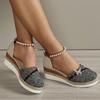 Women'S Sandals Summer 2024 Women'S Wedge Casual Sandals Butterfly Pearl Fashion Casual Shoes Sandals Women Dressy Summer