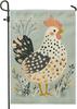 Fanciful Chicken Garden Ag, Soft Green Coop Decor Garden Banner, Double Sided Oral Yard Ag for Spring Outdoor Lawn Dec LLX