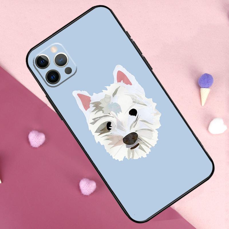 Чехол для телефона Westie Scottie Шотландский терьер Для iPhone 13 14 15 16 Pro Max Plus 11 12 Pro Max 7 8 X XS XR 12 13 Mini Чехол