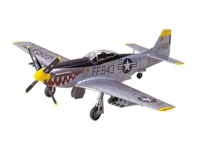 Tamiya 1/72 Коллекция военных самолетов №. 54 США. Армия Североамериканский F-51D Мустанг Версия Корейской войны Пластиковая сборная модель 60754