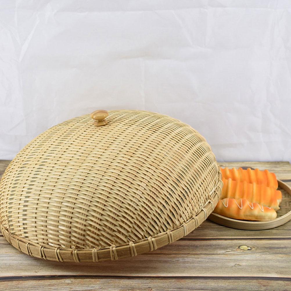 Ротанговый чехол для еды, защита палатки, плетение из бамбука, чехлы для обеденных столов