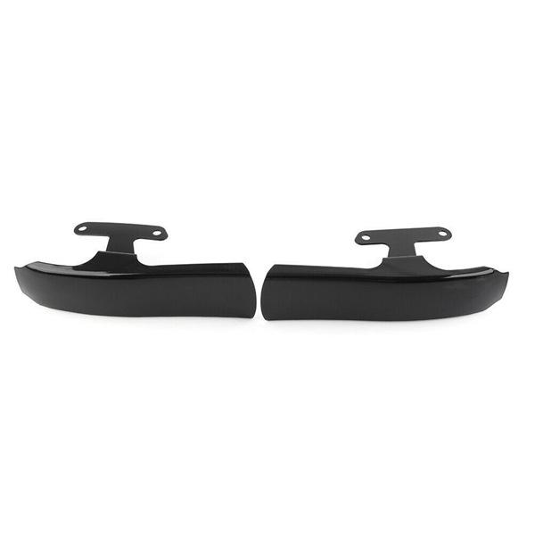 Black Metal Motorcycle Rear Fender Bracket Filler Panel (1 Pair) Suitable for Ha