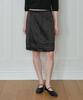 Tudment Satin Dot Midi Skirt_Black