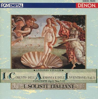 CD АНТОНИО ВИВАЛЬДИ I SOLISTI ITALIANI Il Cimento Dell Armonia E Dell In 33CO1520 Denon 1987 Япония Классика Б/у
