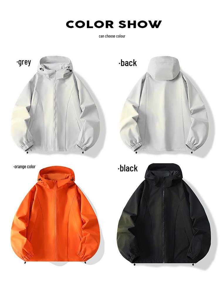 Унисекс куртка для улицы на осень/зиму со стойкой - Ветрозащитная и водонепроницаемая