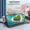 3D Art Painting Sakura Flower Butterfly Pattern Leather Phone Wallet Case Book Stand For iPhone Samsung Xiaomi Girls Cute Magnetic Card Flip Cover Bag