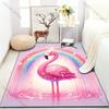 1PC Elegant Flamingo Print Carpet for Living Room Bedroom Sofa Doormat Home Decor Area Rugged Non-slip Floor Mat Large Size