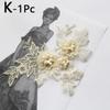 1pc 3D Flower Lace Collar DIY Sewing Embroidery Neckline Applique Decorative Clothing Accessories Scrapbooking