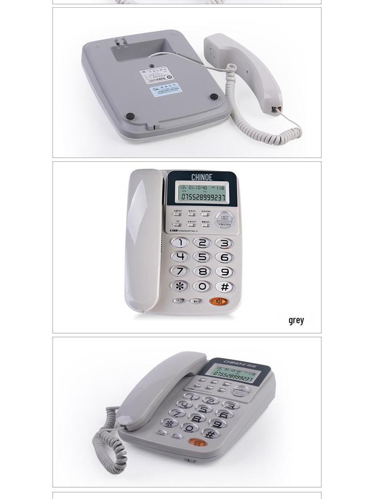 Проводной стационарный телефон Zhongnuo C168 с двумя интерфейсами и АОН, не требующий батареи, для дома или офиса