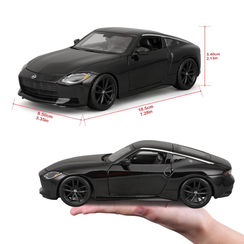 Maisto 1/24 Scale Nissan Z 2023 Black / Diecast Model Car, Finished Product, 32904 BK