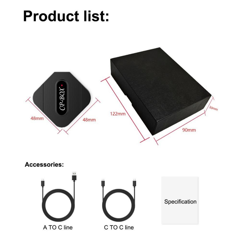 Mini AI Box USB Plug and Play для Carplay AI Box Car OEM Проводное подключение CarPlay к беспроводной сети CarPlay Fast Connect Smart Только для iPhone