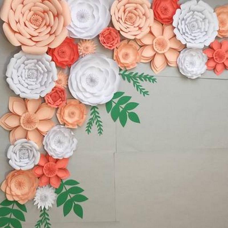DIY искусственные бумажные цветы свадебные украшения фон день рождения ремесла DIY товары для мероприятий
