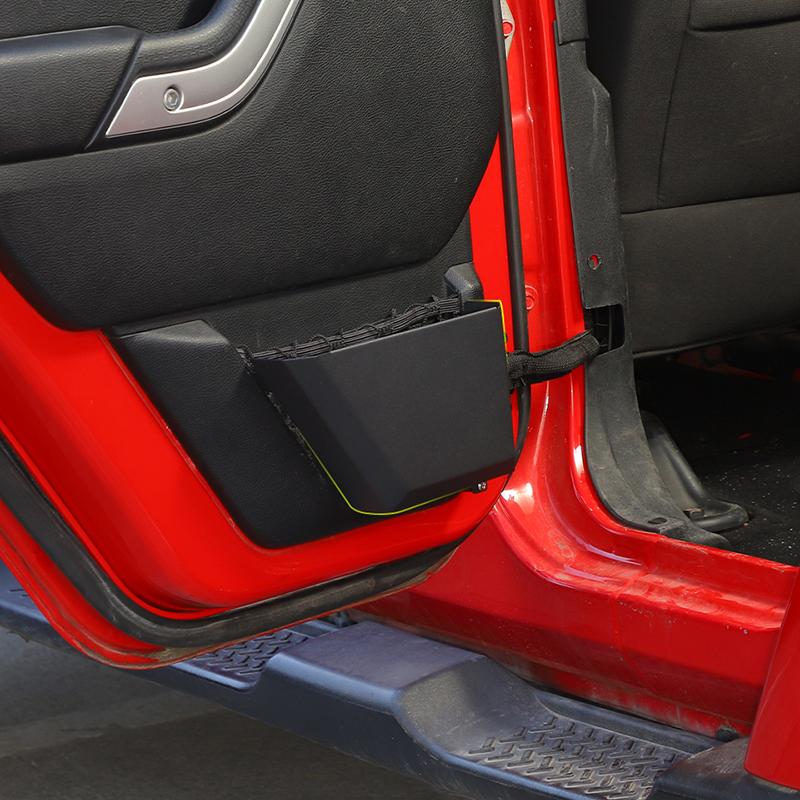 Металлическая сетка для передней и задней двери, карманный ящик для хранения, лоток для хранения водителя, пассажира, органайзер, подходит для Jeep Wrangler JK 2011-2017