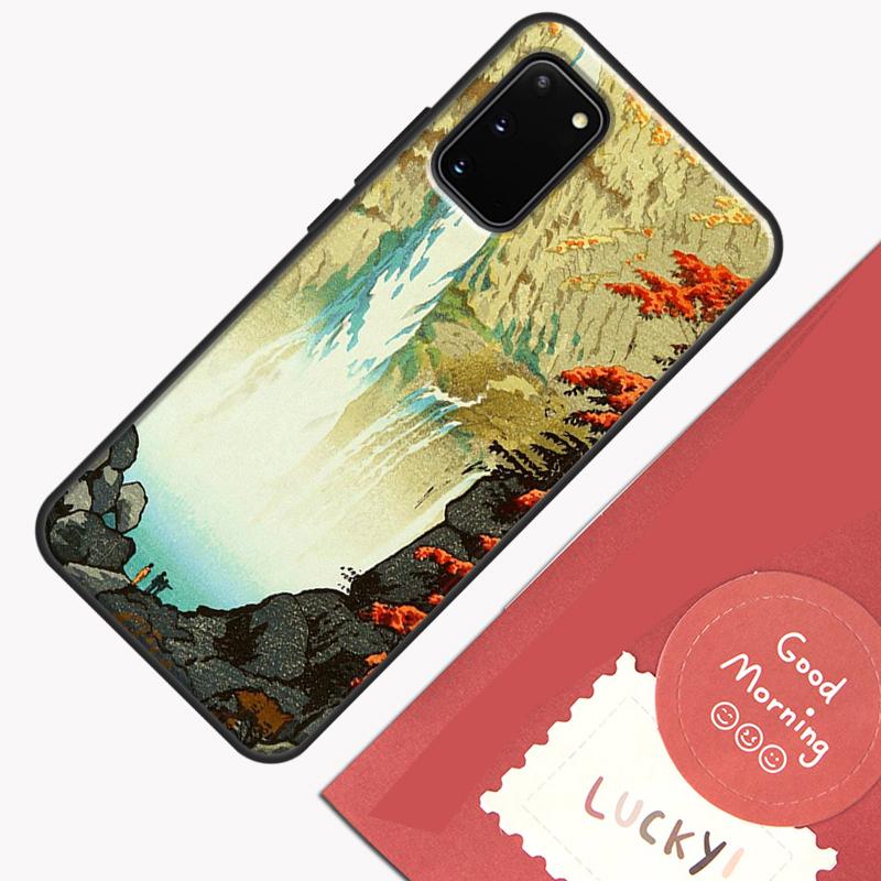 Чехол для телефона в японском стиле Укиё-э для Samsung Galaxy S26 S25 S24 S20 S21 S22 S23 Ultra S10 Plus S25 FE Защитный корпус