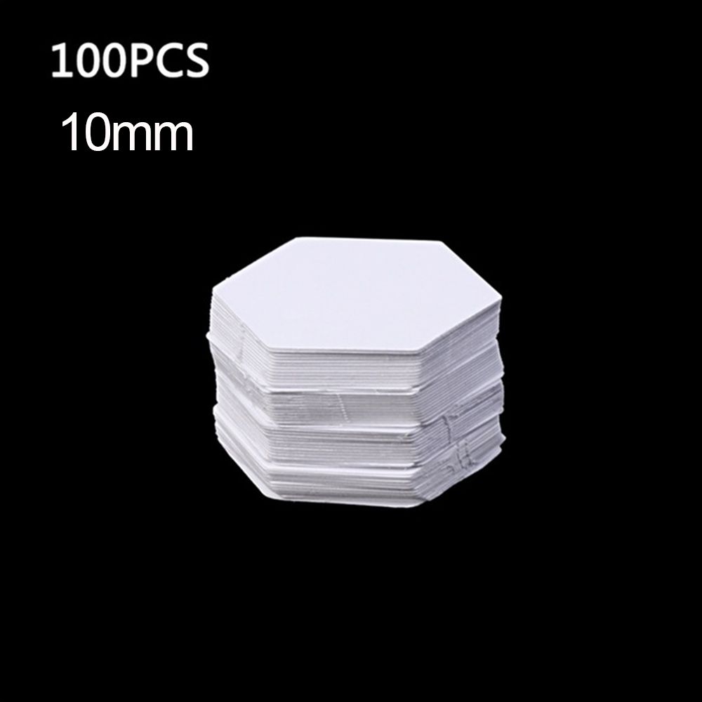 100PCS Sewing Accessories DIY Craft Hexagon Templates Patchwork Paper Garment Fabric Quilting