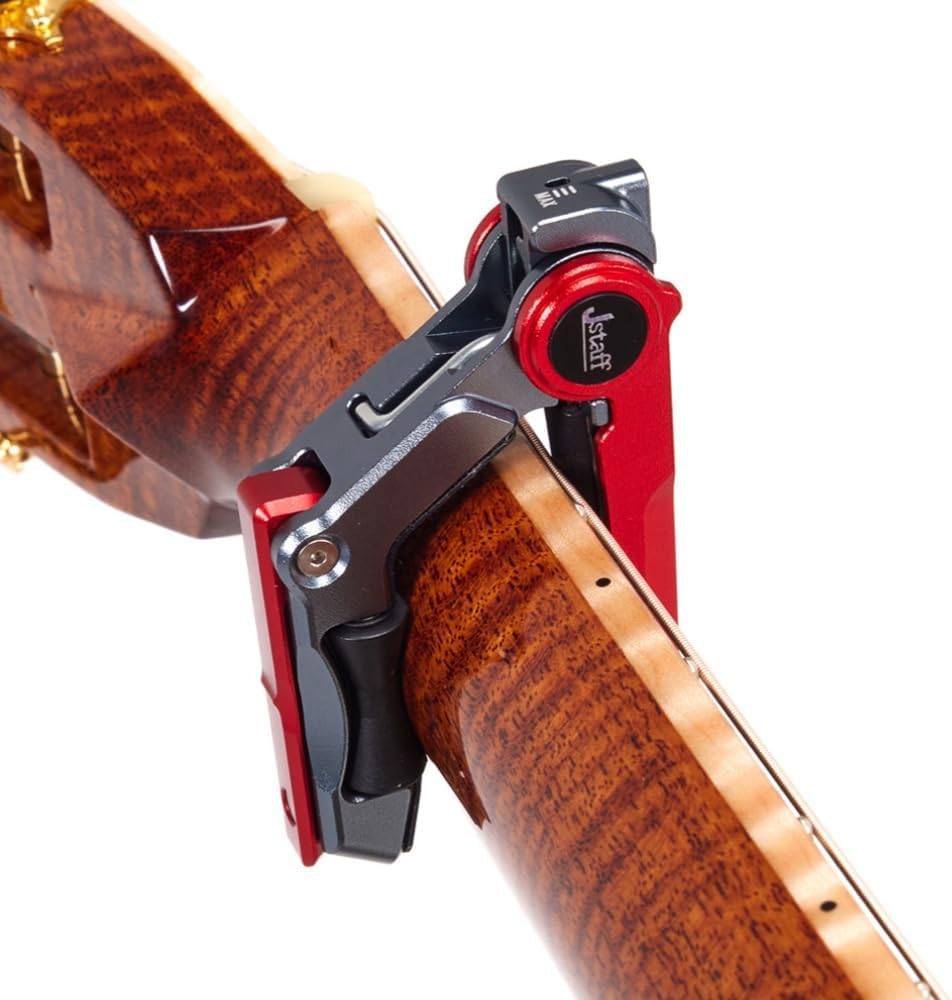 Jstaff S1 The Rolling a Rolling Capo for Quick Key Changes with a Simple Securely Fastens with Three Levels of Tension Damage Your and Easy To