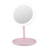 LED Touch Screen Makeup Mirror Square Vanity Mirror Princess Women Pink Beauty Tools Circular LED Mirror