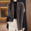 Women Sweaters Cardigans 2025 Autumn Winter Black Casual Knitted Sweater Women Tops Cardigan JJ283