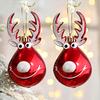 1Pce Deer Christmas Ball Christmas Ball Antlers Ball Christmas Tree Hanging Deer Pendant