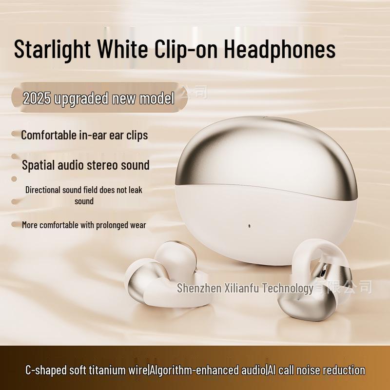 Miniso M09 Smart Translation Bluetooth Earphones - Clip-On, High-Quality Sound, Long Battery Life