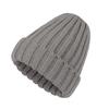 Women Winter Hat Solid Color Thick Warm Knit Hat Brimless Ribbed Breathable Hat with Good Elasticity Headwear