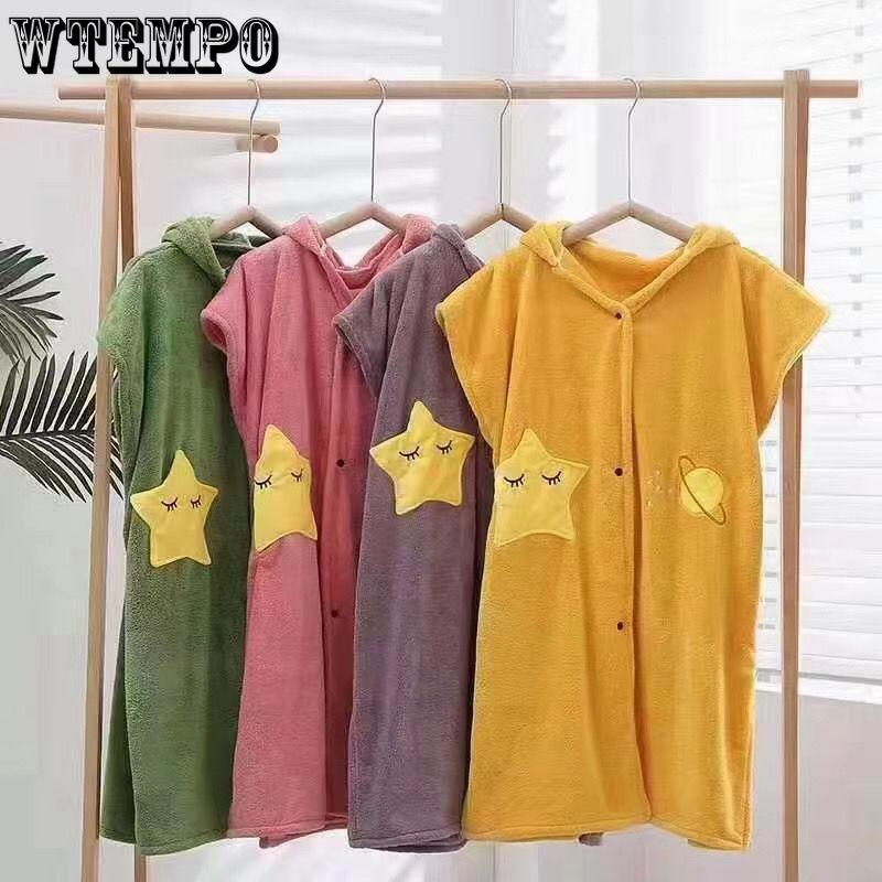 Женские банные полотенца для всех сезонов, утолщенные и быстросохнущие, для взрослых, можно носить, банные полотенца, пижамы