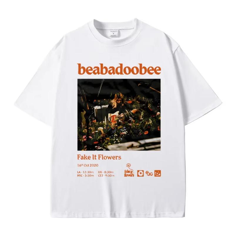 Футболка с графическим принтом певицы Beabadoobee, унисекс, женская мода, хлопковая, оверсайз, унисекс, повседневная, стиль Y2K, футболки с коротким рукавом