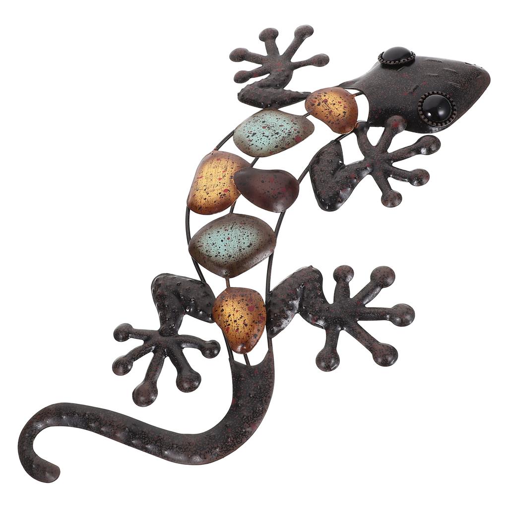 Gecko Lizard Decoration Lizards Accessories Decorate Iron Wall Hanging Craft Ornaments Animal