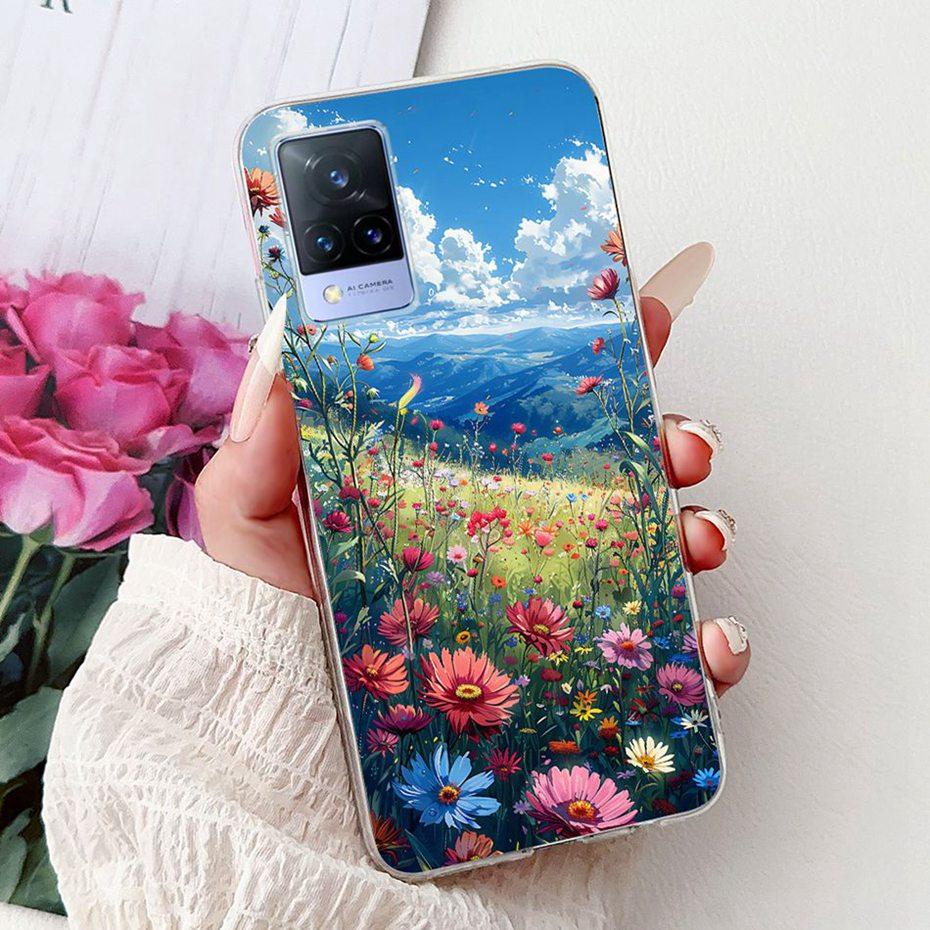 Fashion Painting Case For Vivo V21 V21e 4G 5G Soft Silicone TPU Phone Cases For Vivo V21s V21 V21E Covers Bumpers