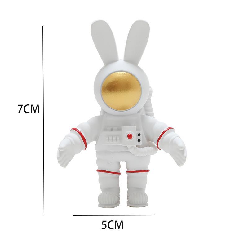 Космический астронавт наклейки на холодильник Длинноухий кролик 3D кукла магнит Магнит украшение для холодильника Po настенный подарок