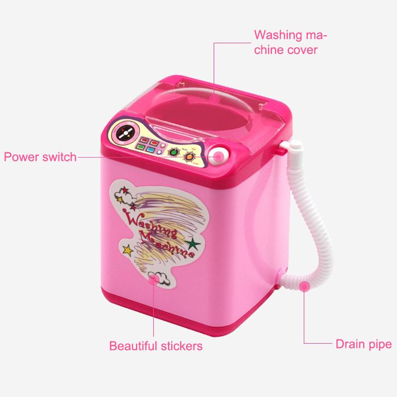 Mini Powder Puff Child Sponge Electric Washing Plastic Makeup Tools Cleaning Machine Cleanser Dry And Wet Dual Use Powder