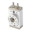 Rotating Pneumatic Cylinder, Light Alloy Steel Double Rack Rod with Roller Bearing Design, 30mm   Cylinder for High Temperature Environment, Magneti