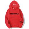 Essential Streetwear Couples Hooded Sweatshirt Unisex Oversized Pullover Casual Wear