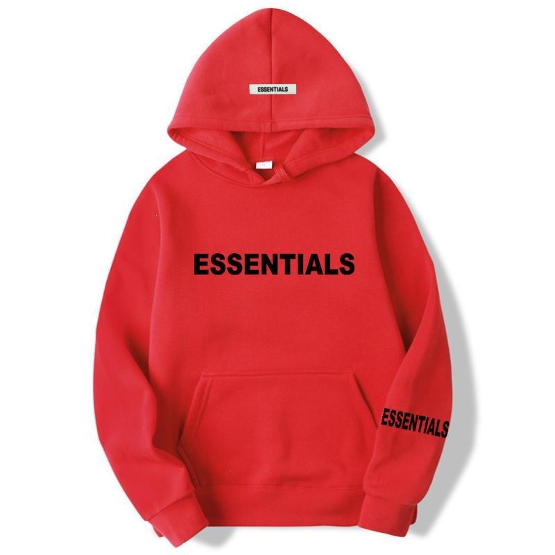 Essential Streetwear Couples Hooded Sweatshirt Unisex Oversized Pullover Casual Wear