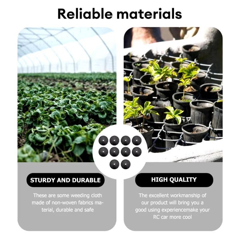 5 шт. нетканого мульчирующего кольца для деревьев, барьер для прополки, круглый защитный коврик для защиты растений, покрытие для садоводства против травы