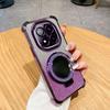 Для POCO M8 Pro 5G Покрытие Блестящее Зеркальный Держатель Силиконовый Ударопрочный Чехол для Mi POCO M 8 M8Pro Магнитная Подставка Чехол