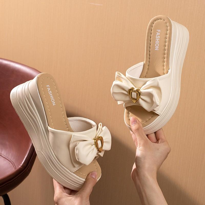 Летние женские тапочки с толстой подошвой, мягкие тапочки, домашние классные тапочки, нескользящие тапочки с толстой подошвой