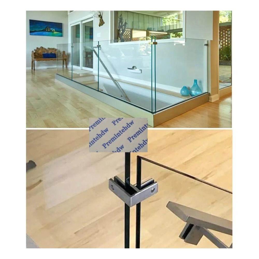 Satin Finish Glass Clamp Bracket Stainless Steel Heavy Duty Glass Clip For Railing