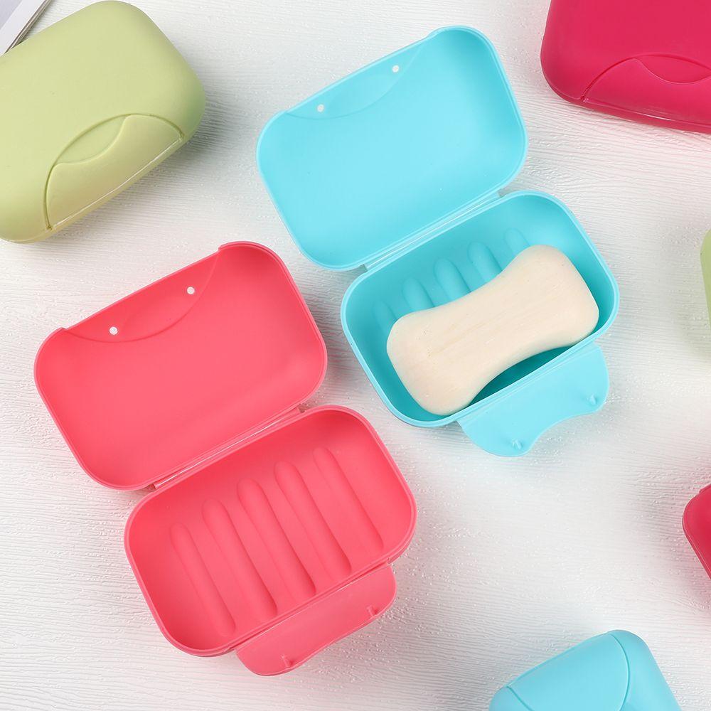 Box Cover Leakproof Travel Plastic Soap Case Soap Box Soap Holder Container Soap Dishes